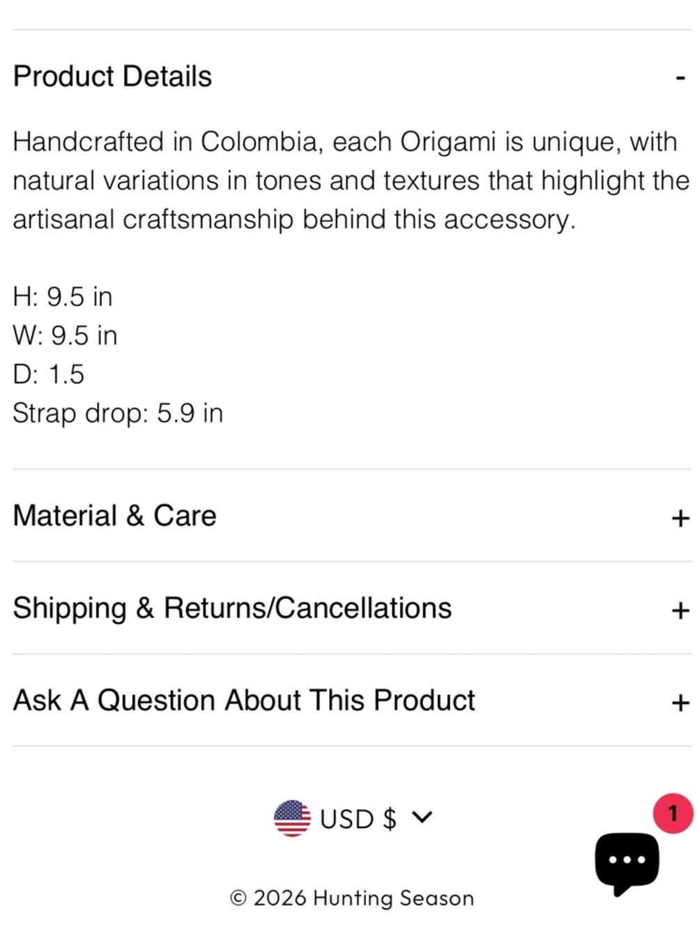 Hunting Season The Small Origami in Fique - Picture 7 of 8